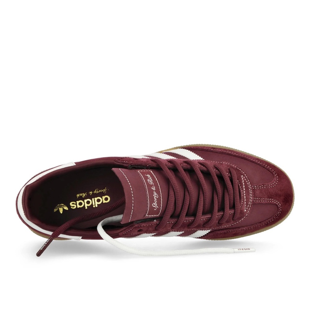Adidas x Sporty & Rich Handball Spezial Shadow Red Sneakers Suede with box - Picture 2 of 7